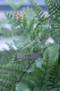 Angel Number Custom Horizontal Bar Necklace